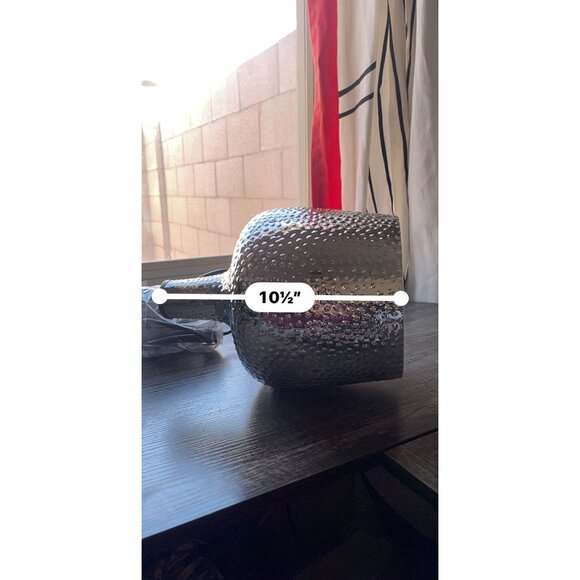 Smoky Gray Hammered Glass Bell Pendant Light | Modern Ceiling Fixture - Picture 11 of 11